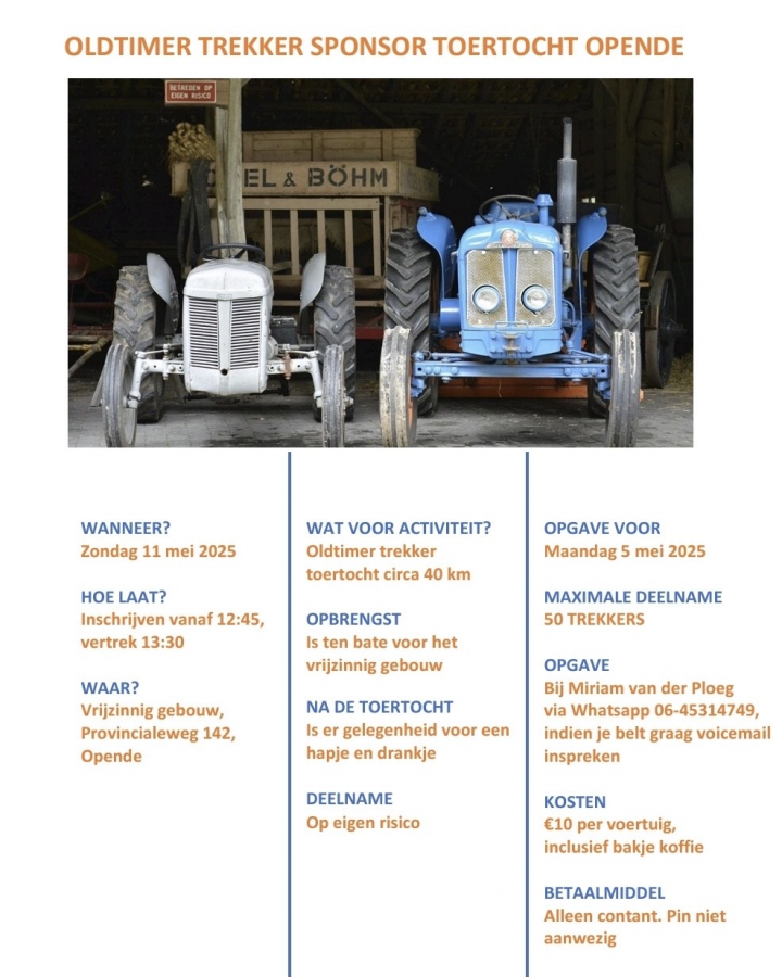 Oldtimertocht Trekkers